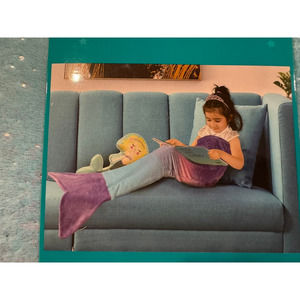 Girls Mermaid Tail Blanket